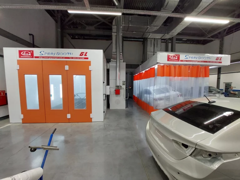 Кузовной цех дилерского центра с оборудованием Guangli
